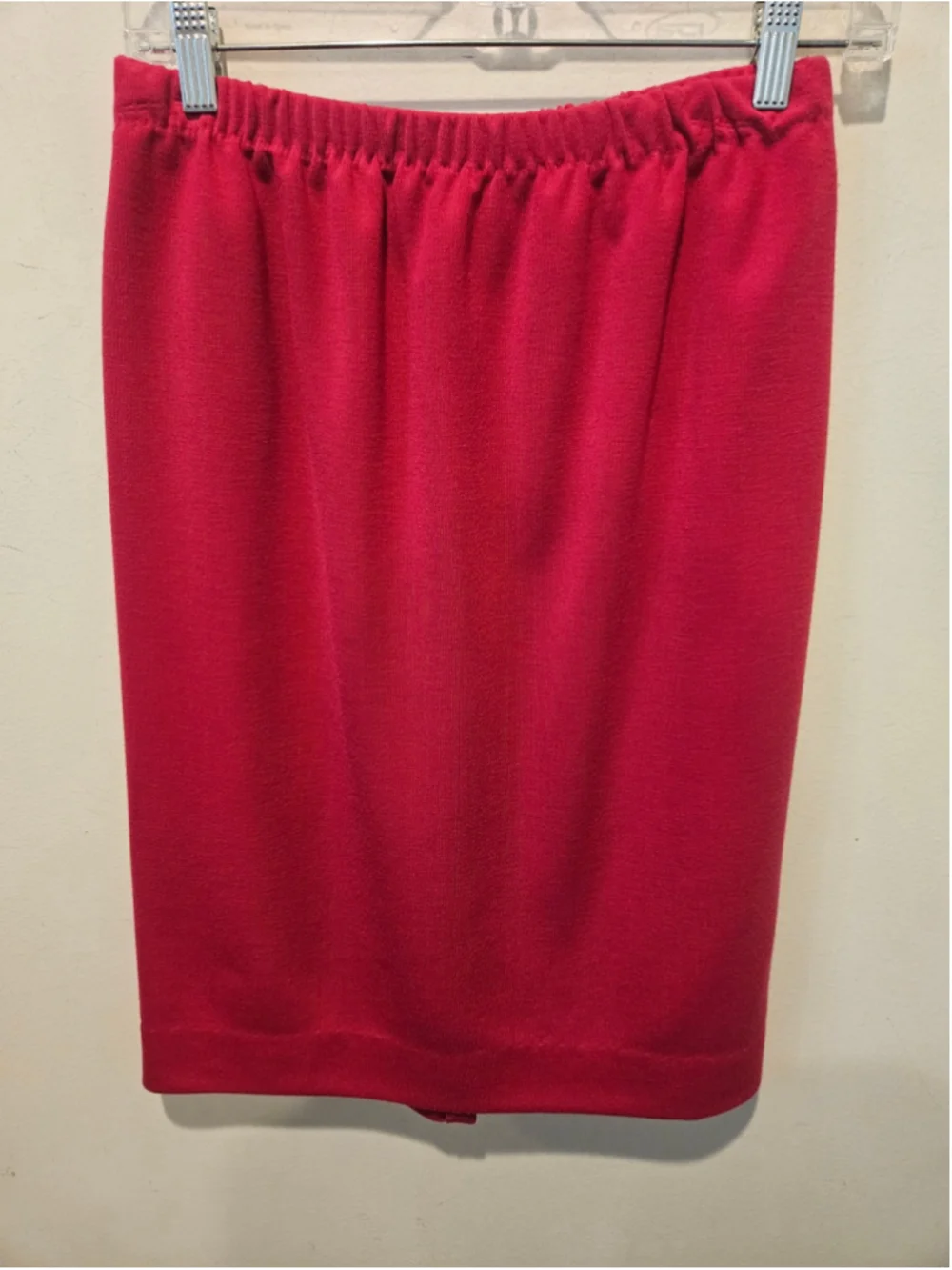 Women's Caron Petite Vintage Skirt Suit Set Size 10 Hot Pink & Black